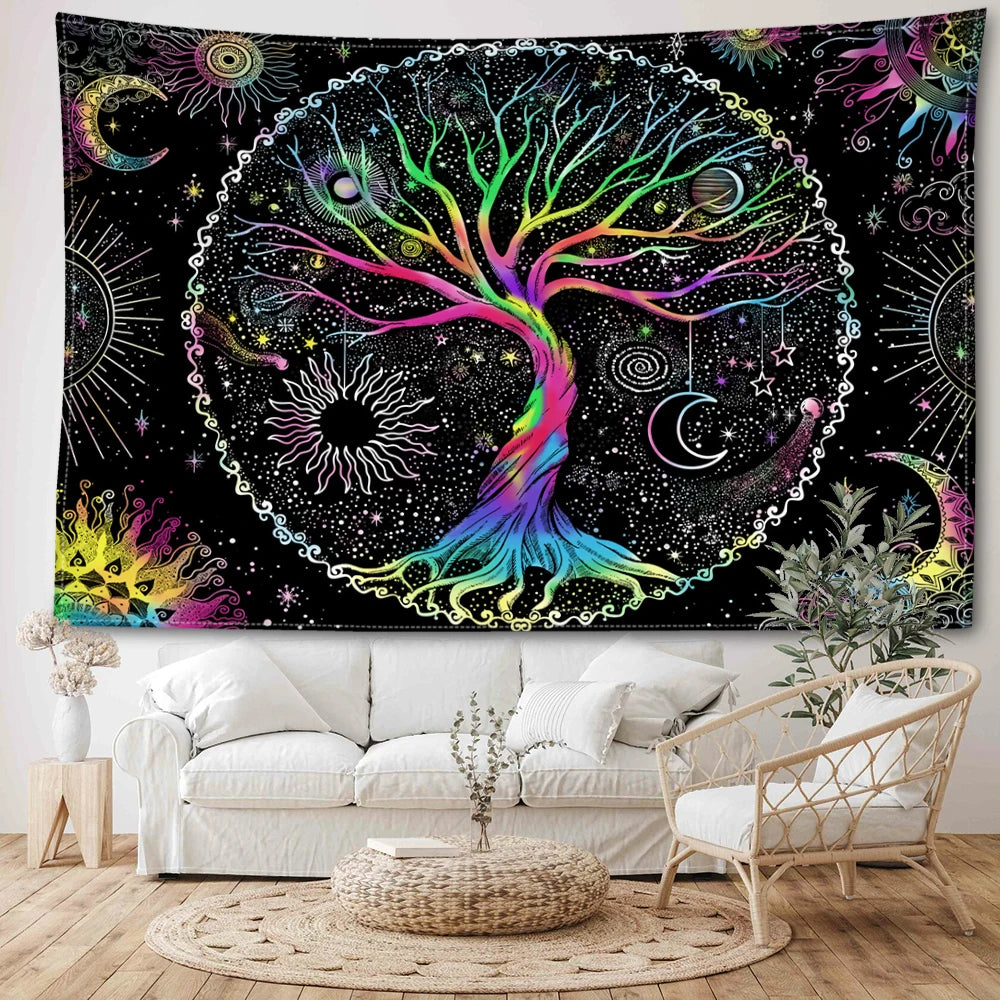 Cosmic, Tree of Life Tapestry