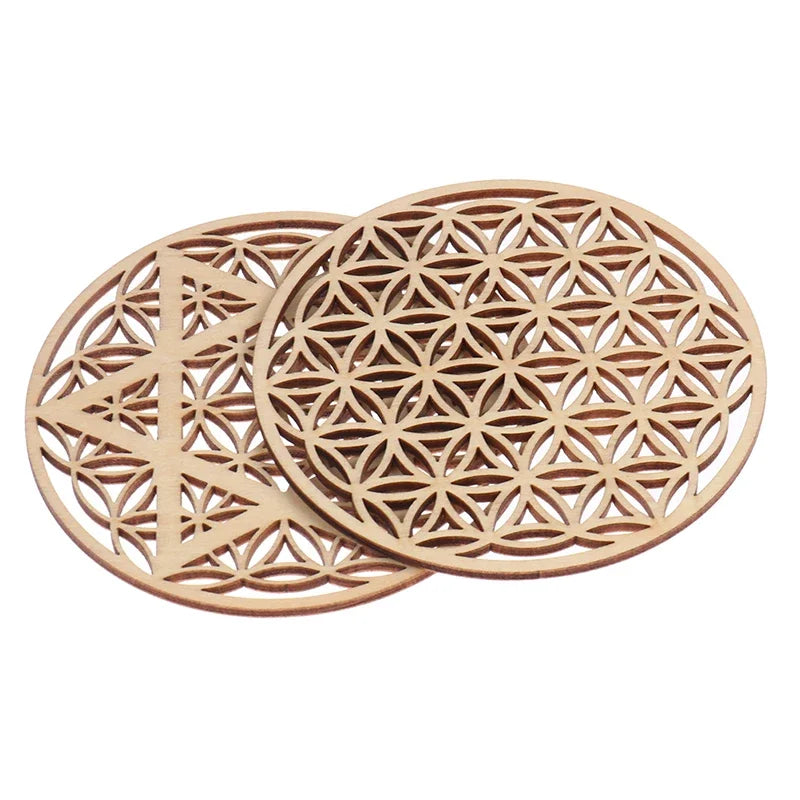 Sacred Geometry Wooden Coasters