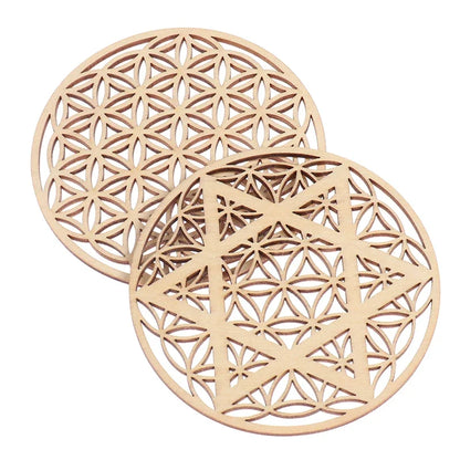 Sacred Geometry Wooden Coasters